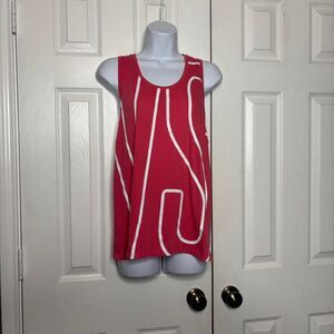 Victoria Sport Medium Pink Peekaboo Back Athletic Tank Top